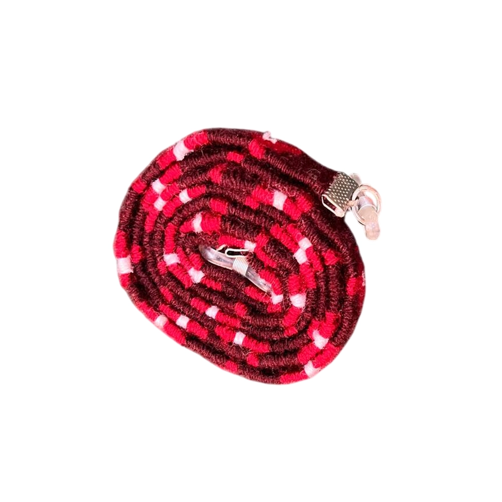 101 بند بافتنی طرح فانتزی قرمز - Image 1