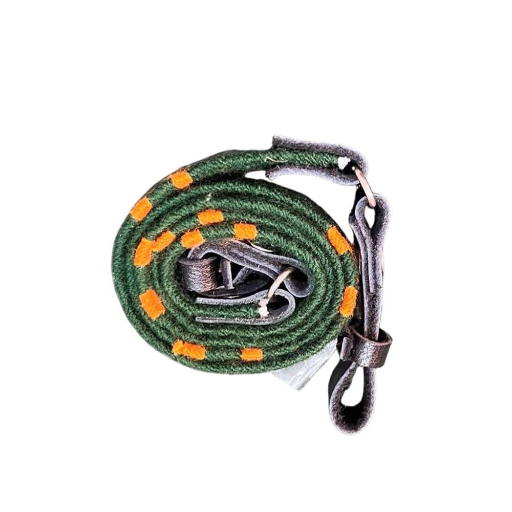 108 بند بافتنی طرح سبز نارنجی - Image 1