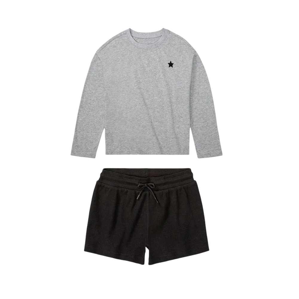 Untitled-530 یت تی شرت استین بلند و شلوارک بچگانه پپرتس - Image 1